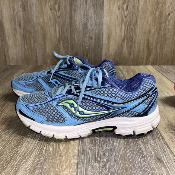 Saucony Cohesion 8 Womens US Size 9.5 Athletic Running Sneaker Shoes Blue Green - Picture 6 of 12